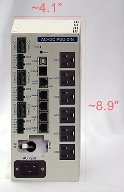 AC/DC PDU in DIN size