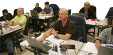 Training students and class photos of previous classes