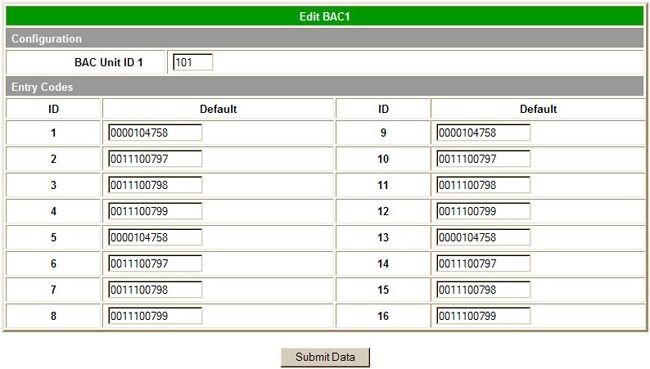 Building Access Controller 32 Windows Configuration