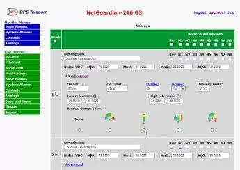 View gauge selection close-up