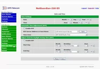 View Web Browser Time Stamp Settings Close-up