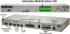 View the back panel of this new SNMP RTU...